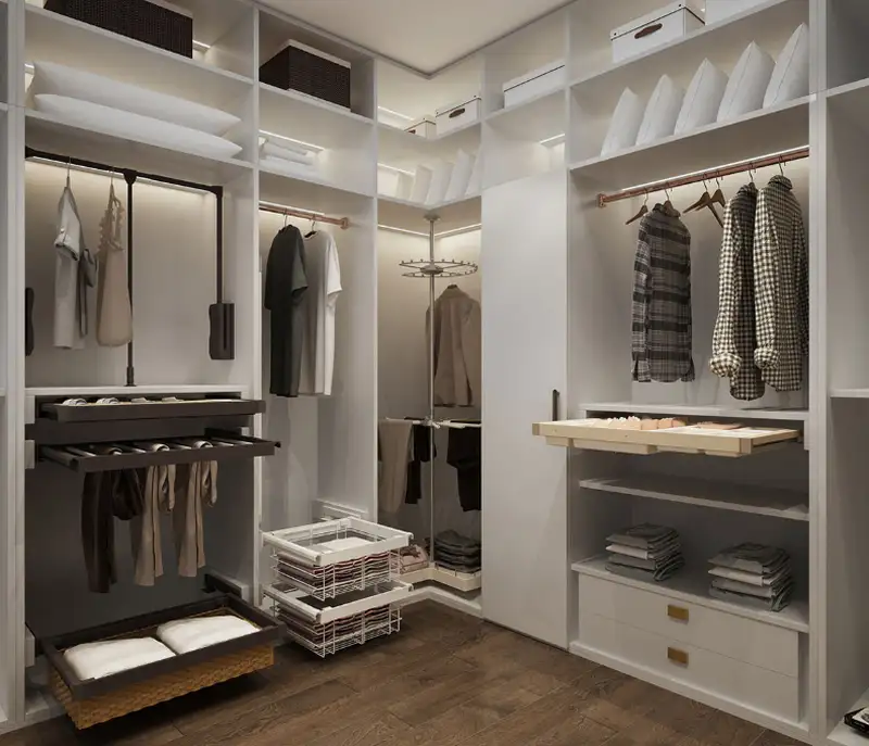 開放式衣帽間佈置